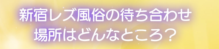 新宿レズ風俗の待ち合わせ場所はどんなところ？