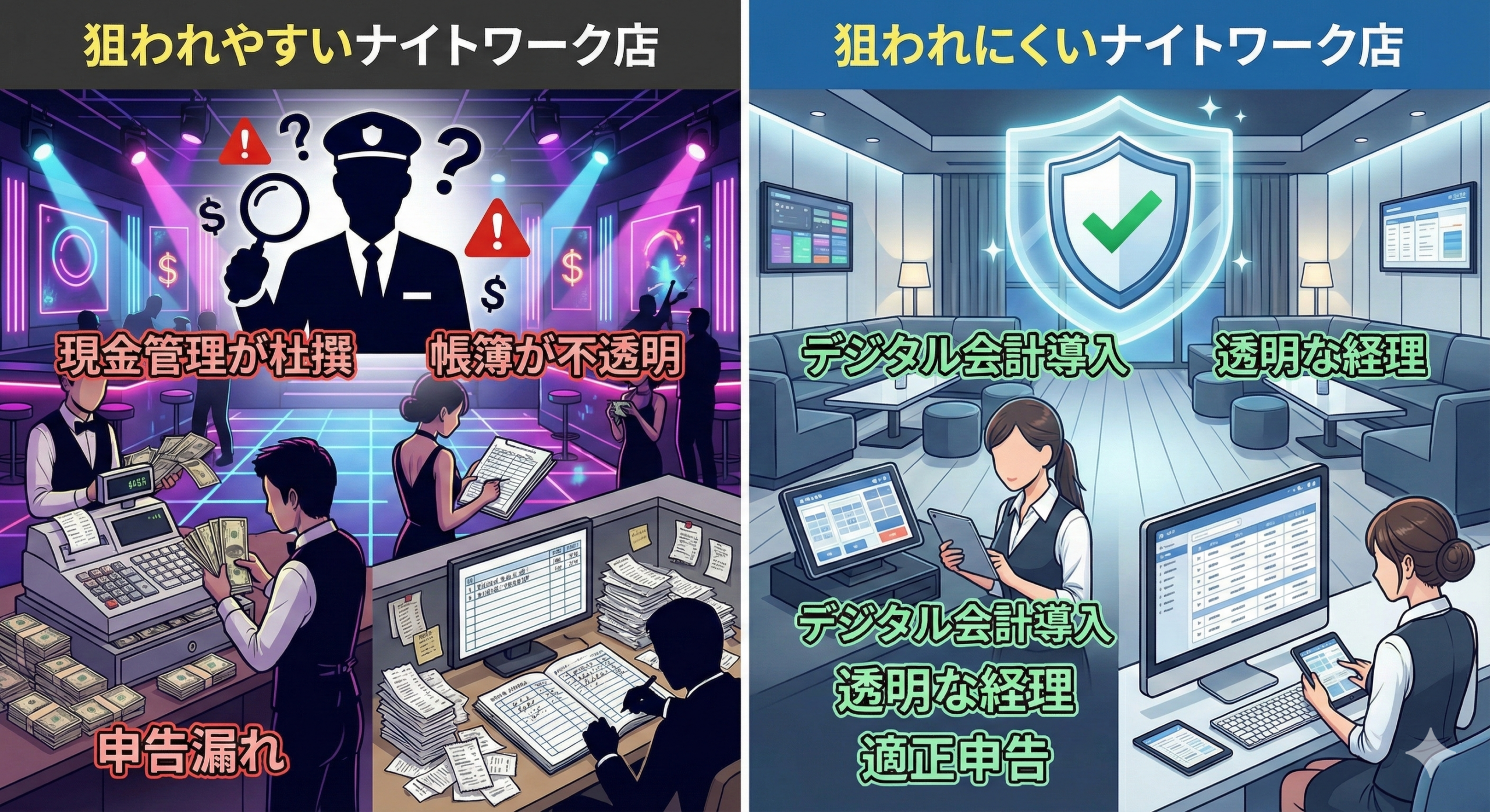 税務署に狙われやすい店・狙われにくい店の違い