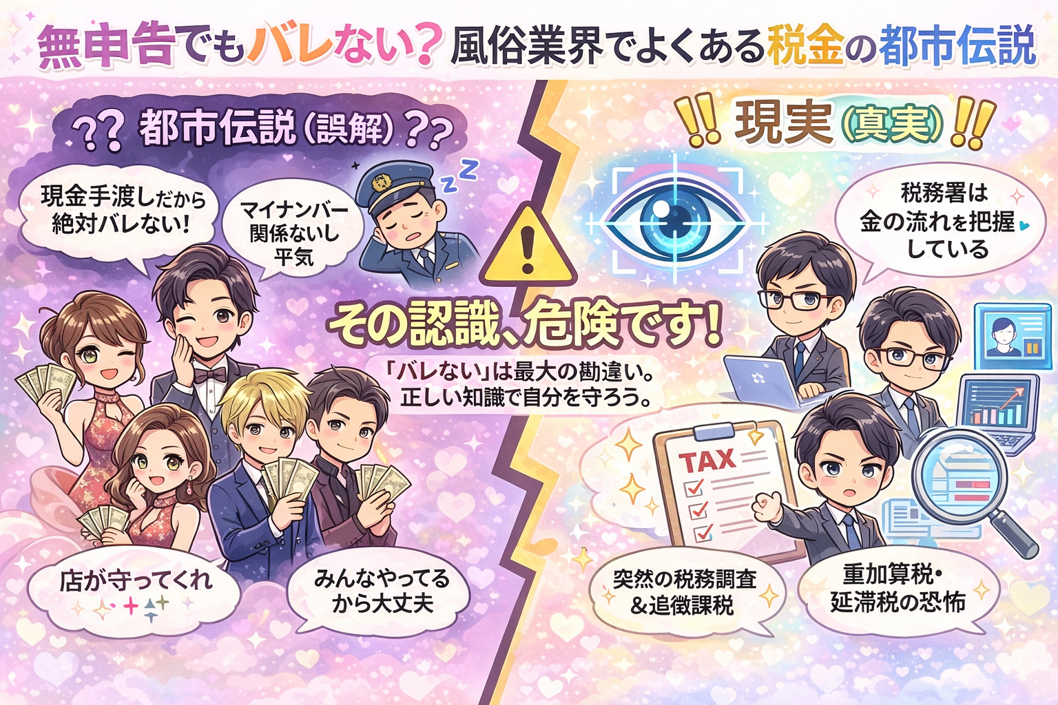 風俗業界でよくある税金の都市伝説